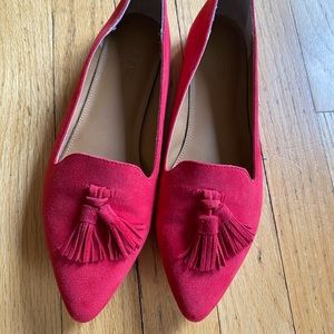 Fuchsia JCrew flats